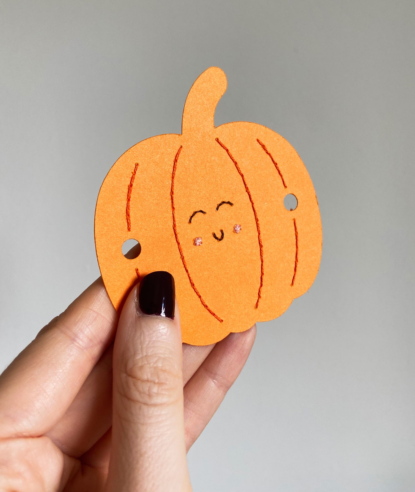 Hand-stitched Mini Pumpkin Bunting