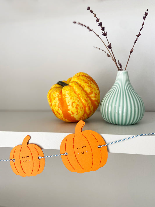 Hand-stitched Mini Pumpkin Bunting