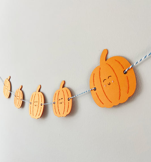 Hand-stitched Mini Pumpkin Bunting