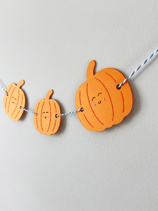 Hand-stitched Mini Pumpkin Bunting